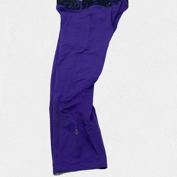 LULULEMON Pace Rival Crop Iris Flower Floral - Picture 4 of 8